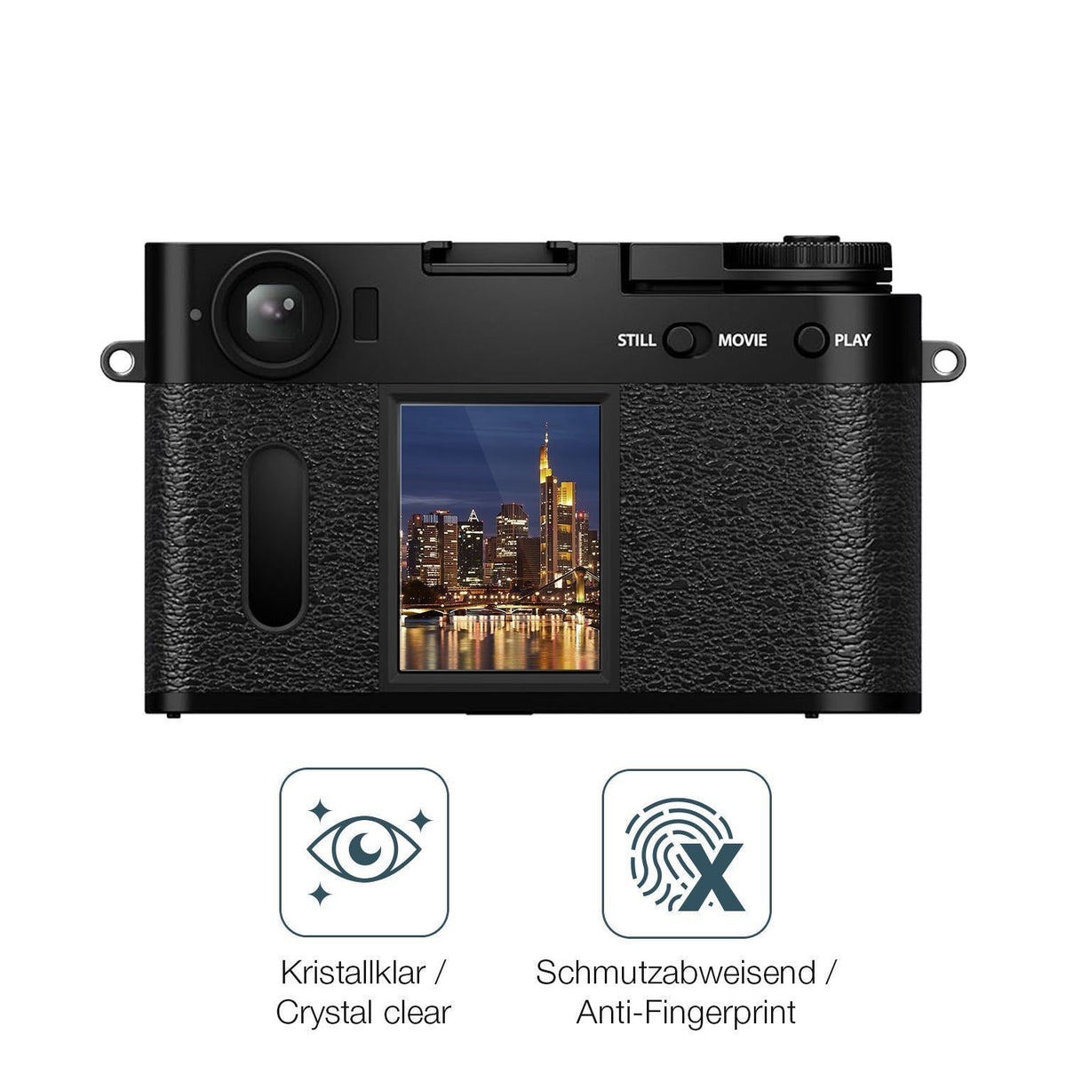 2x 9H Schutzfolie für Fujifilm X-HF1 Panzerfolie (5)