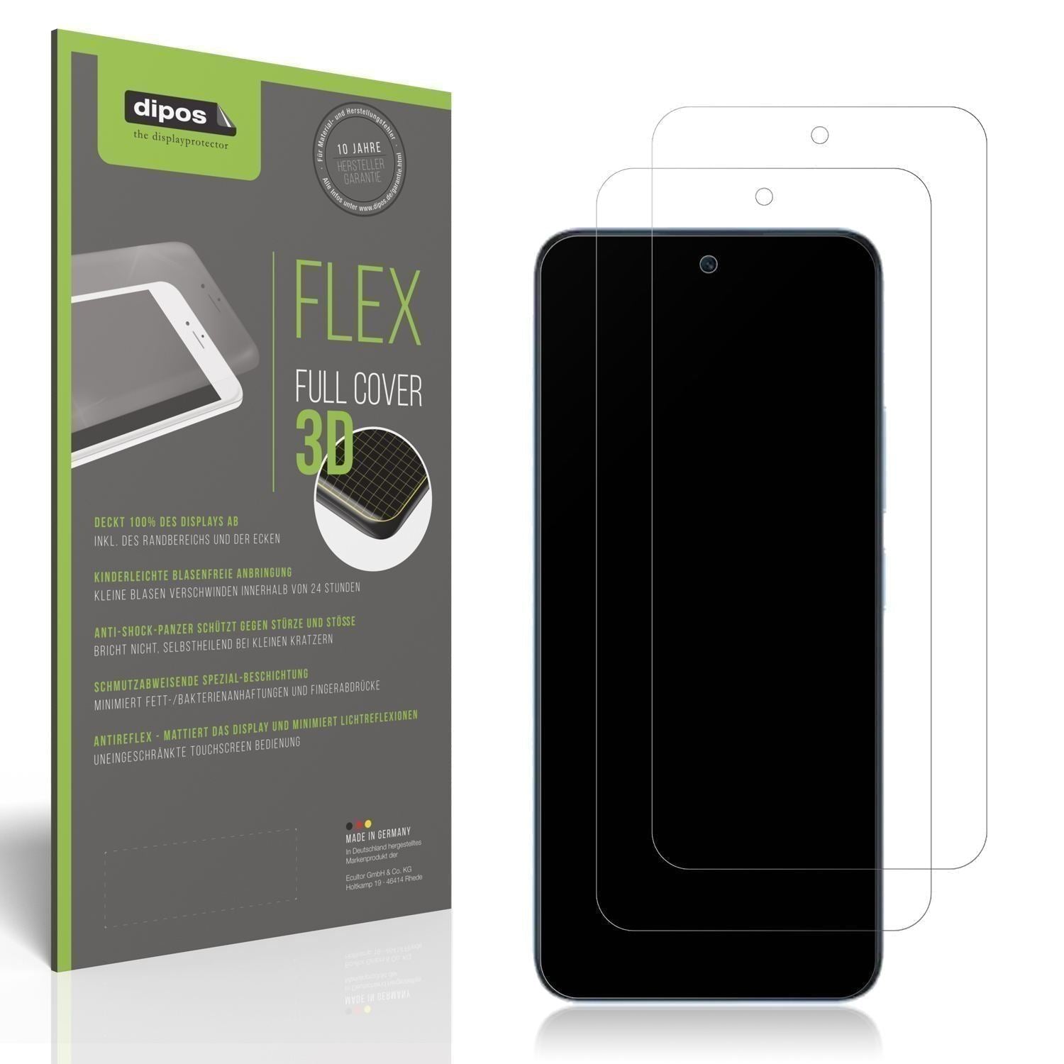 2x Full Cover Schutzfolie matt für Redmi 15C (1)