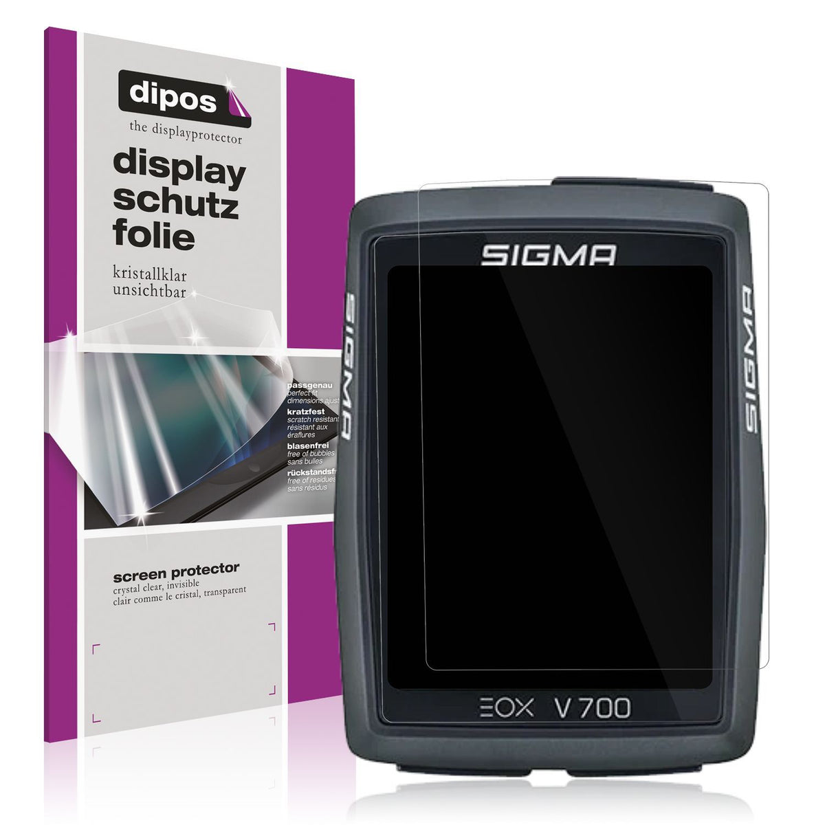 4x Schutzfolie klar für SIgma Eox View 700 Display (1)