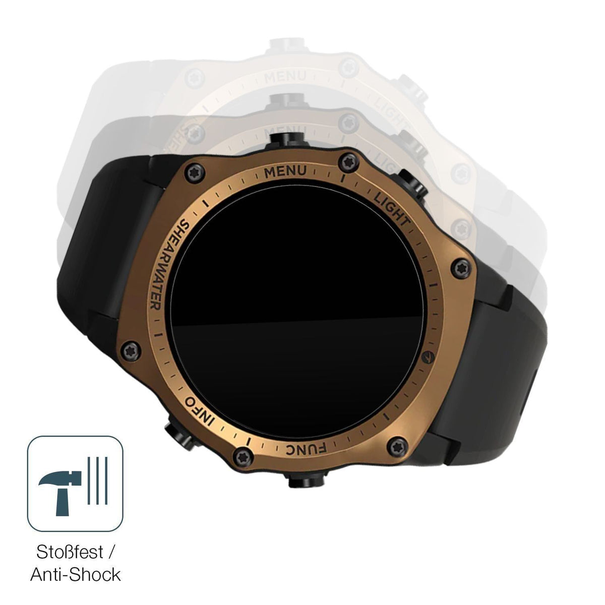 2x 9H Schutzfolie für Shearwater Teric dive Panzer (4)