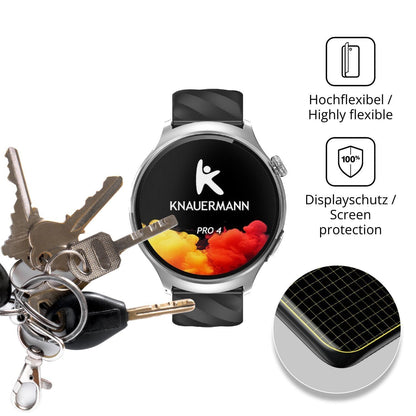 2x 3D Full Cover Schutzfolie für Knauermann Pro 4  (3)