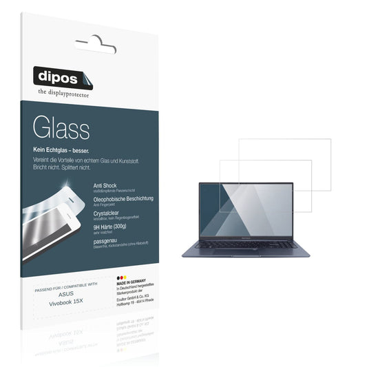 2x 9H Schutzfolie für ASUS Vivobook 15X Panzerfoli (1)
