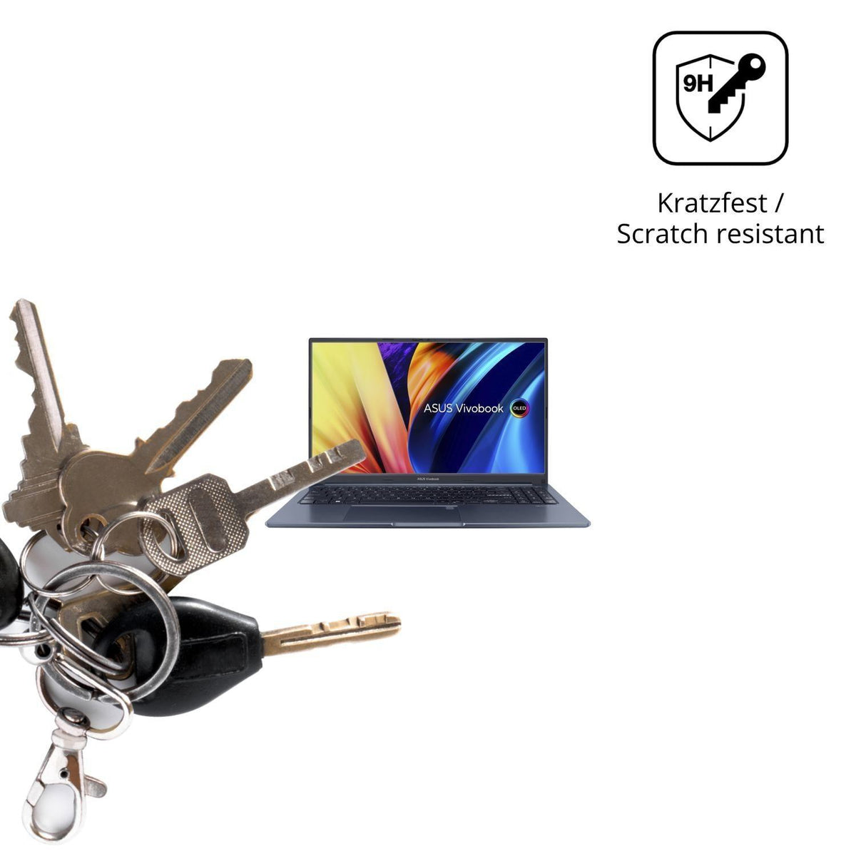 2x 9H Schutzfolie für ASUS Vivobook 15X Panzerfoli (3)