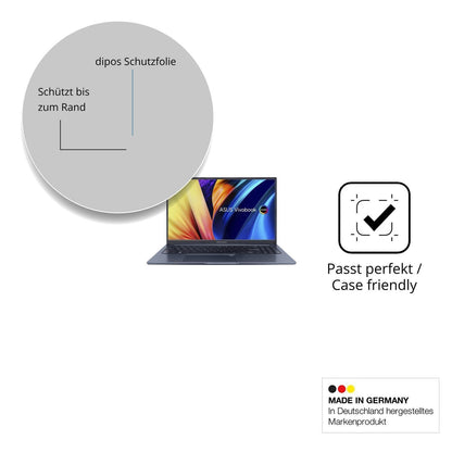 2x 9H Schutzfolie für ASUS Vivobook 15X Panzerfoli (6)