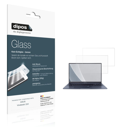 2x 9H Schutzfolie matt für ASUS Vivobook 15X Panze (1)