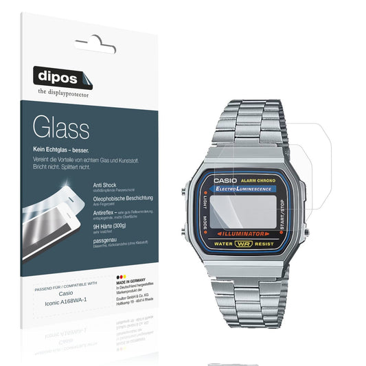 2x 9H Schutzfolie matt für Casio Iconic A168WA-1 P (1)