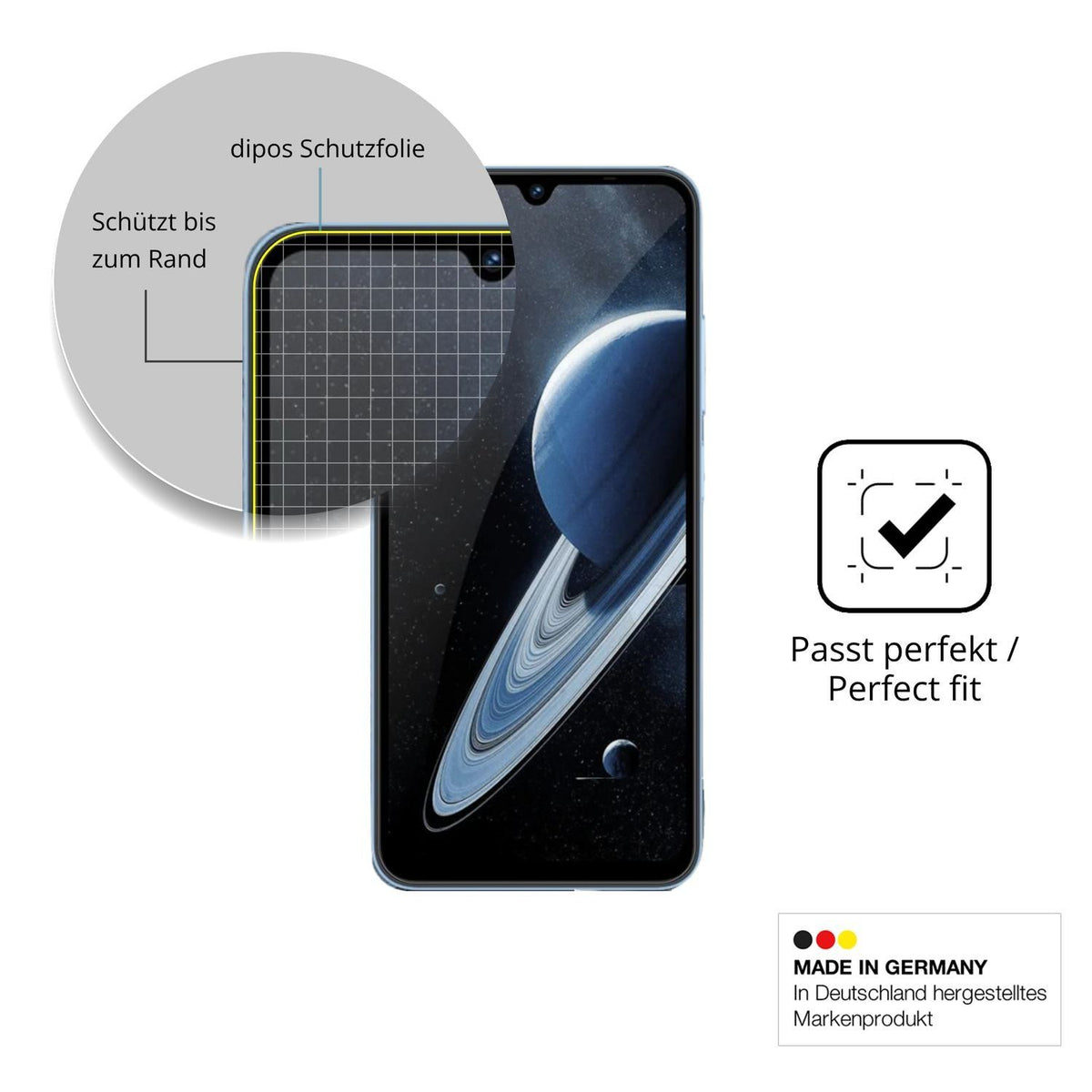 2x 3D Full Cover Schutzfolie für Lagenio A12 Pro (6)