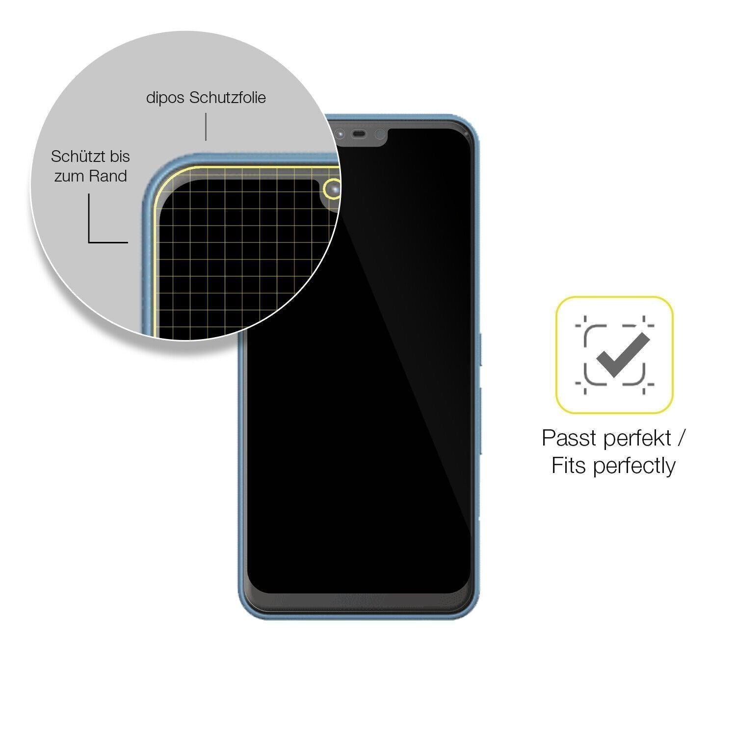 1x 3D Full Cover Schutzfolie für Fujitsu Arrows J (6)
