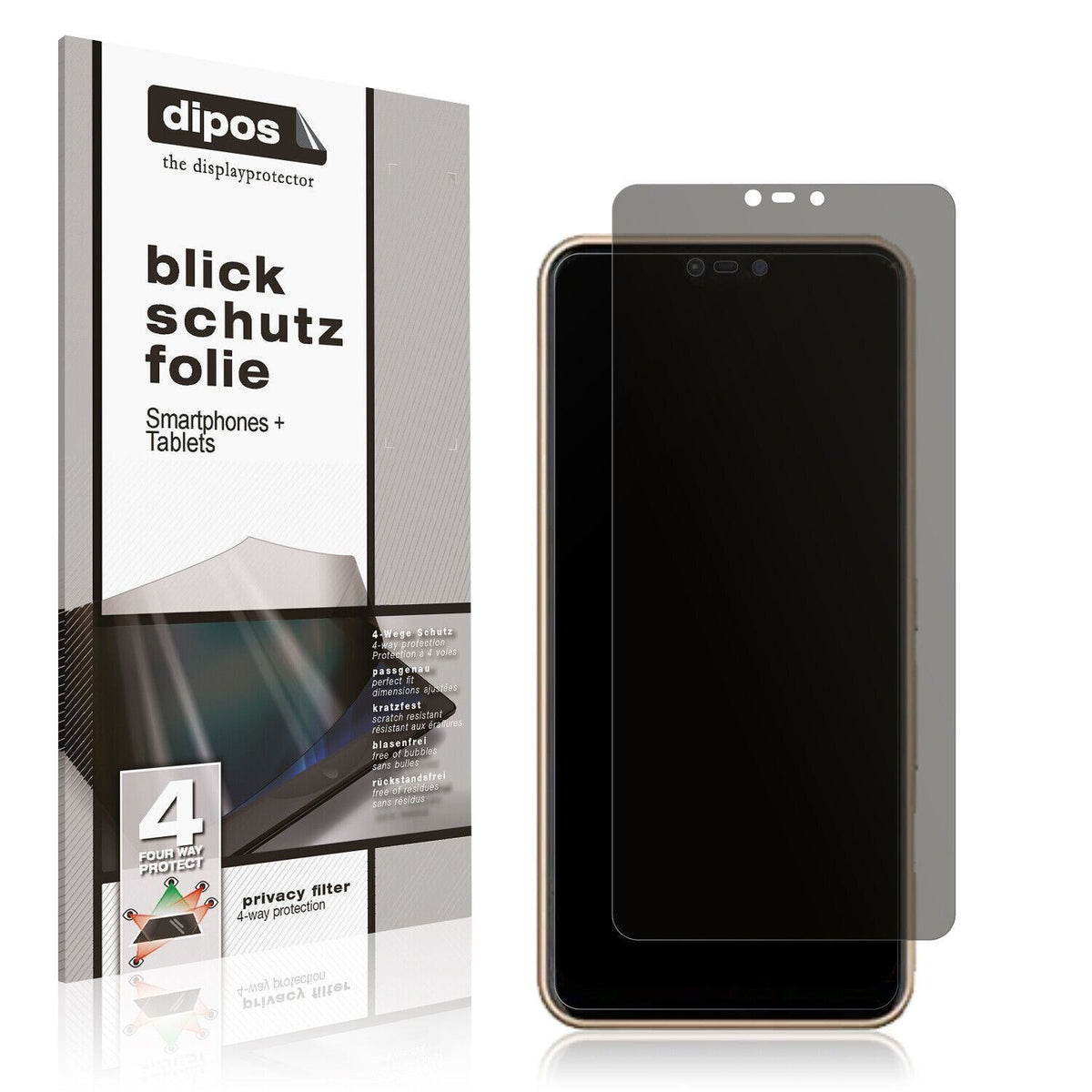 Blickschutzfolie für Fujitsu Arrows M05 matt Schut (1)