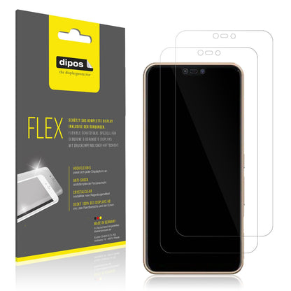 2x 3D Full Cover Schutzfolie für Fujitsu Arrows M0 (1)