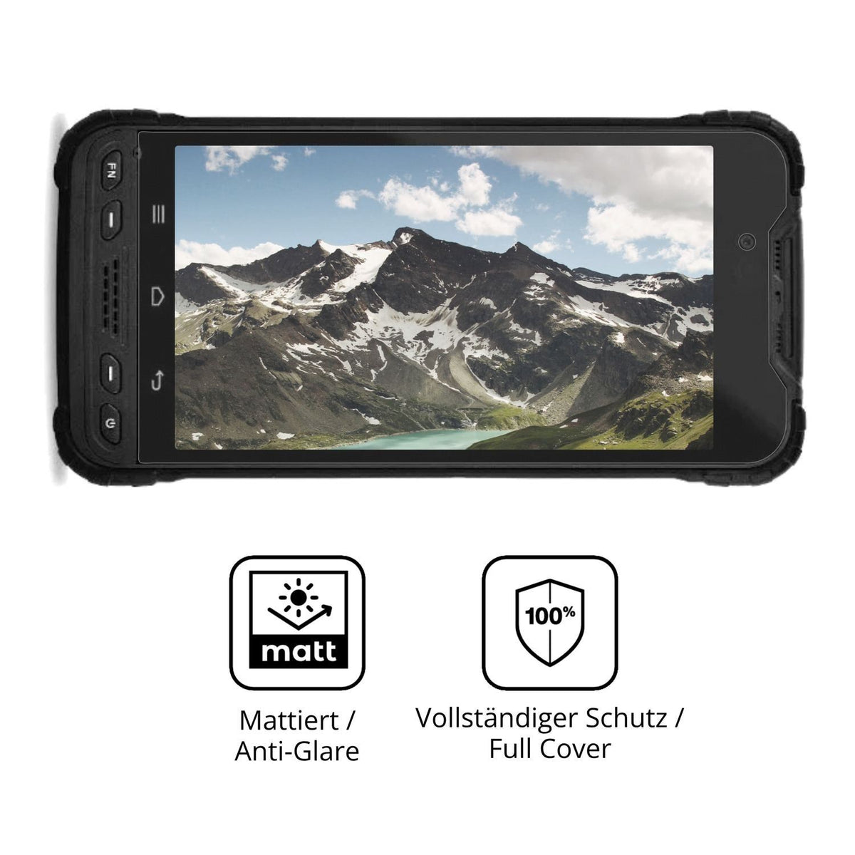 2x Full Cover Schutzfolie matt für Zebra Xplore M6 (5)