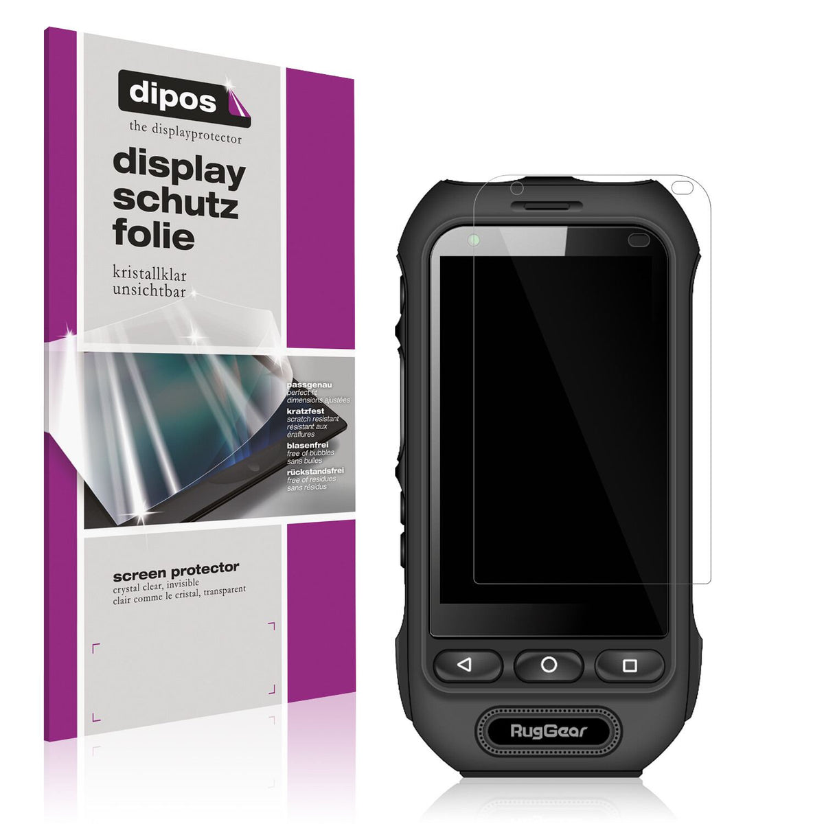 6x Schutzfolie klar für RugGear RG360 Display-Schu (1)