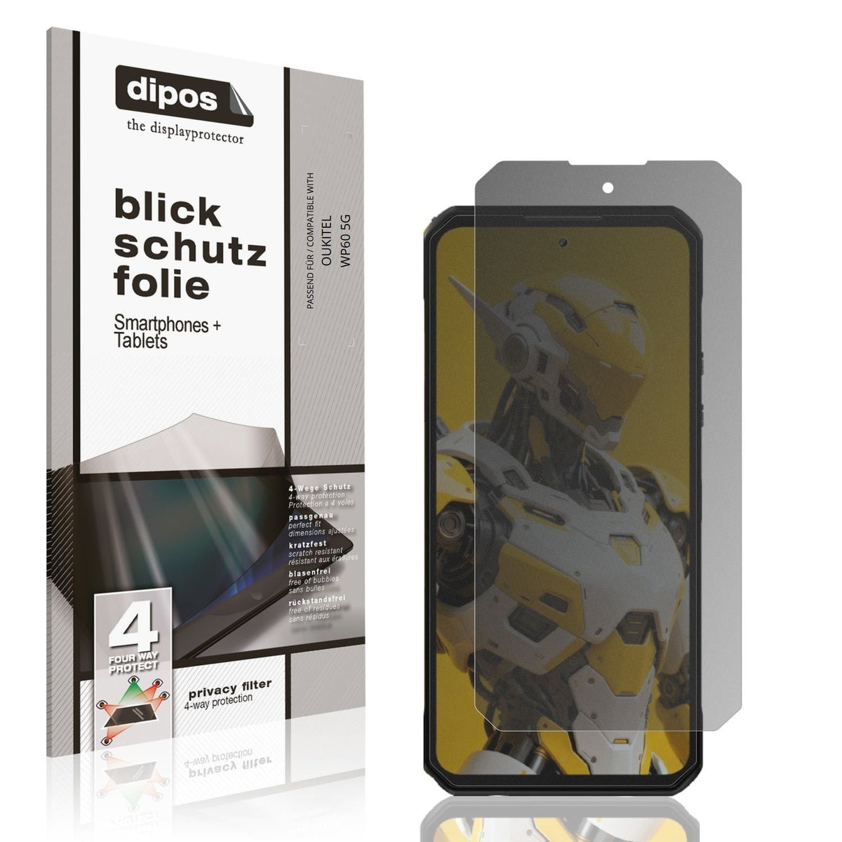 Blickschutzfolie für OUKITEL WP60 5G matt Schutzfo (1)