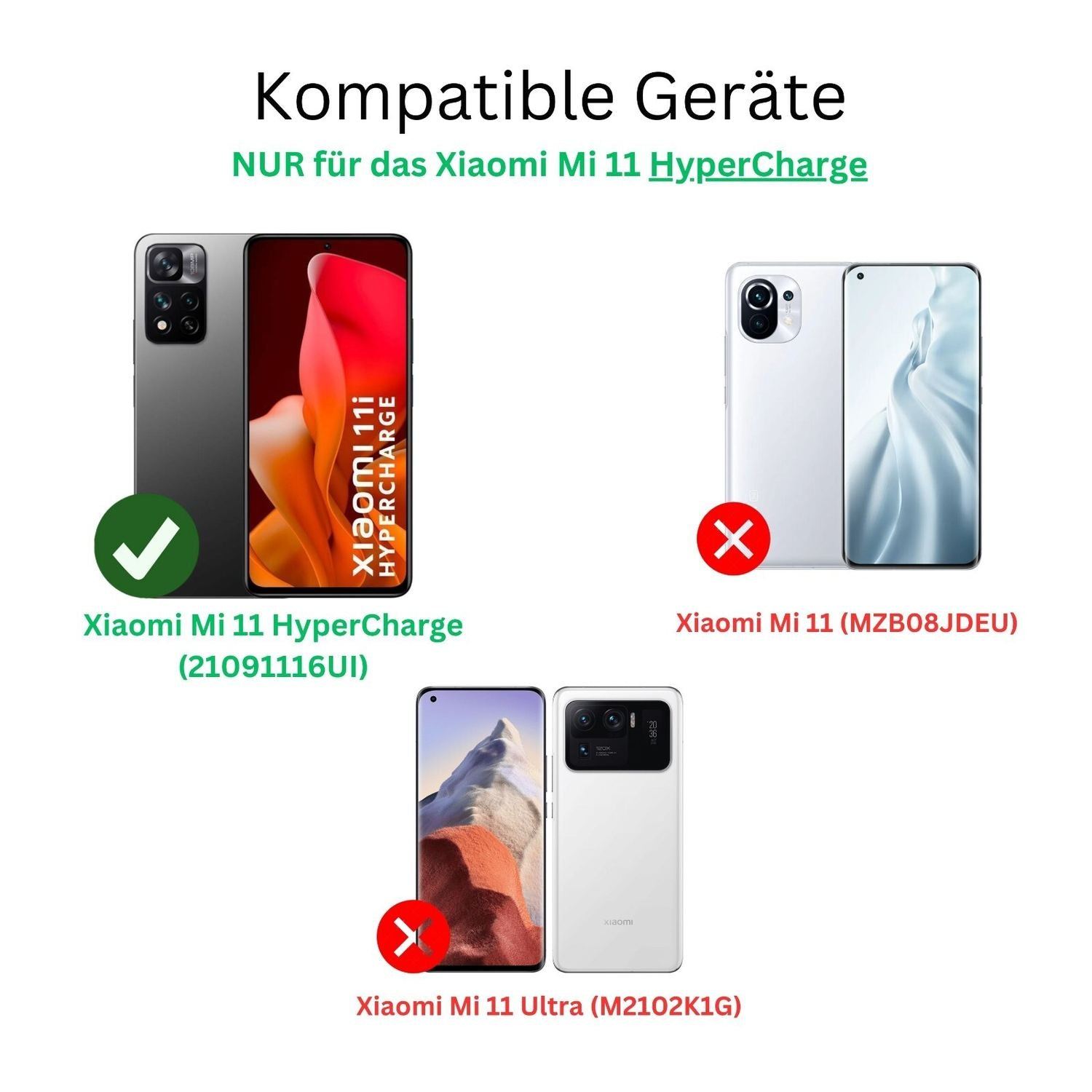 2x 9H Schutzfolie für Xiaomi MI 11 HyperCharge Pan (9)