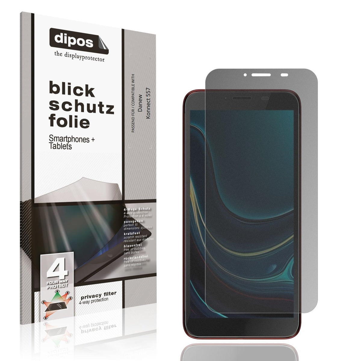 Blickschutzfolie für Danew Konnect 557 matt Schutz (1)