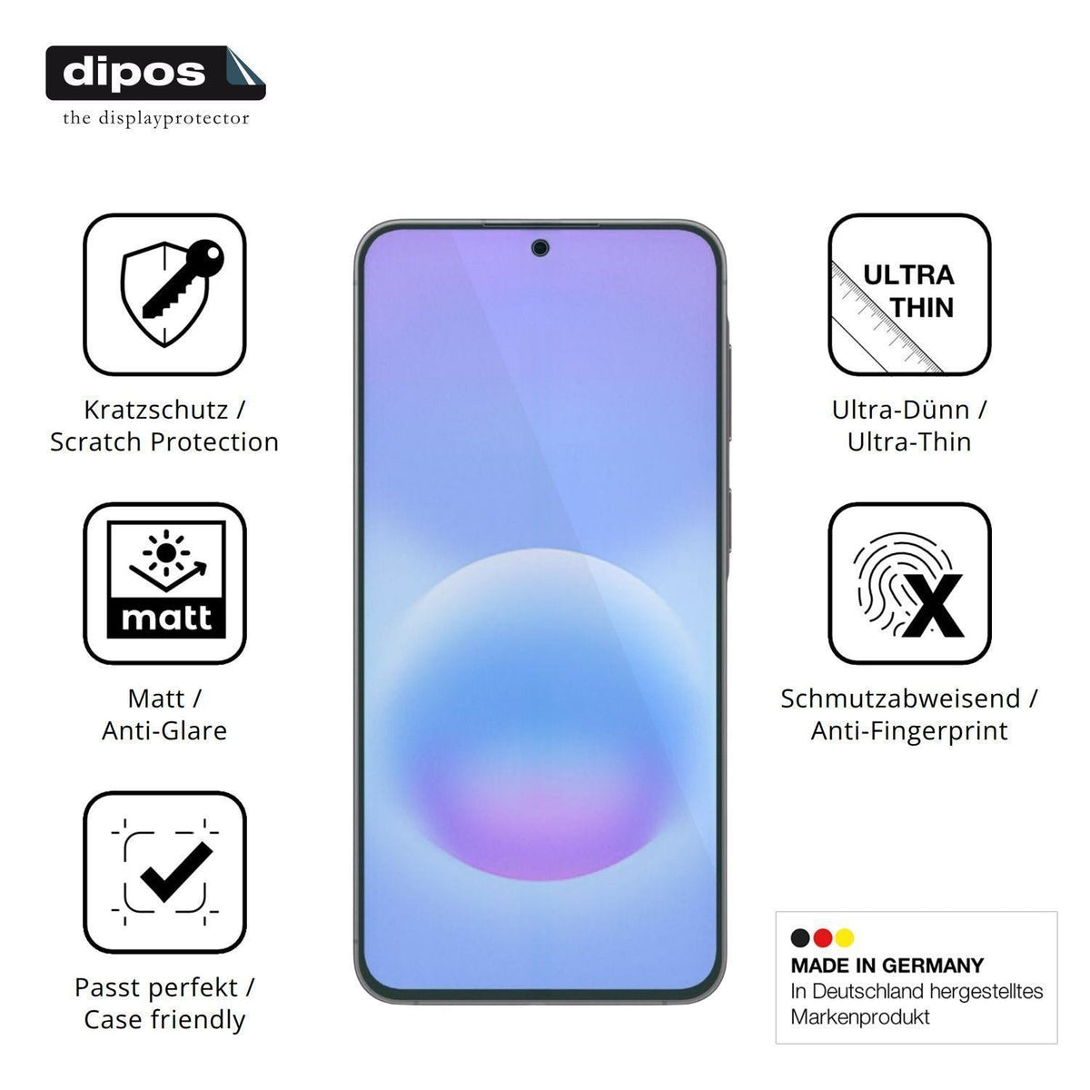 4x Schutzfolie matt für Samsung Galaxy A57 Display (7)