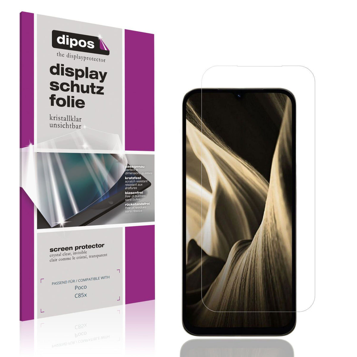4x Schutzfolie klar für Poco C85x Display-Schutzfo (1)