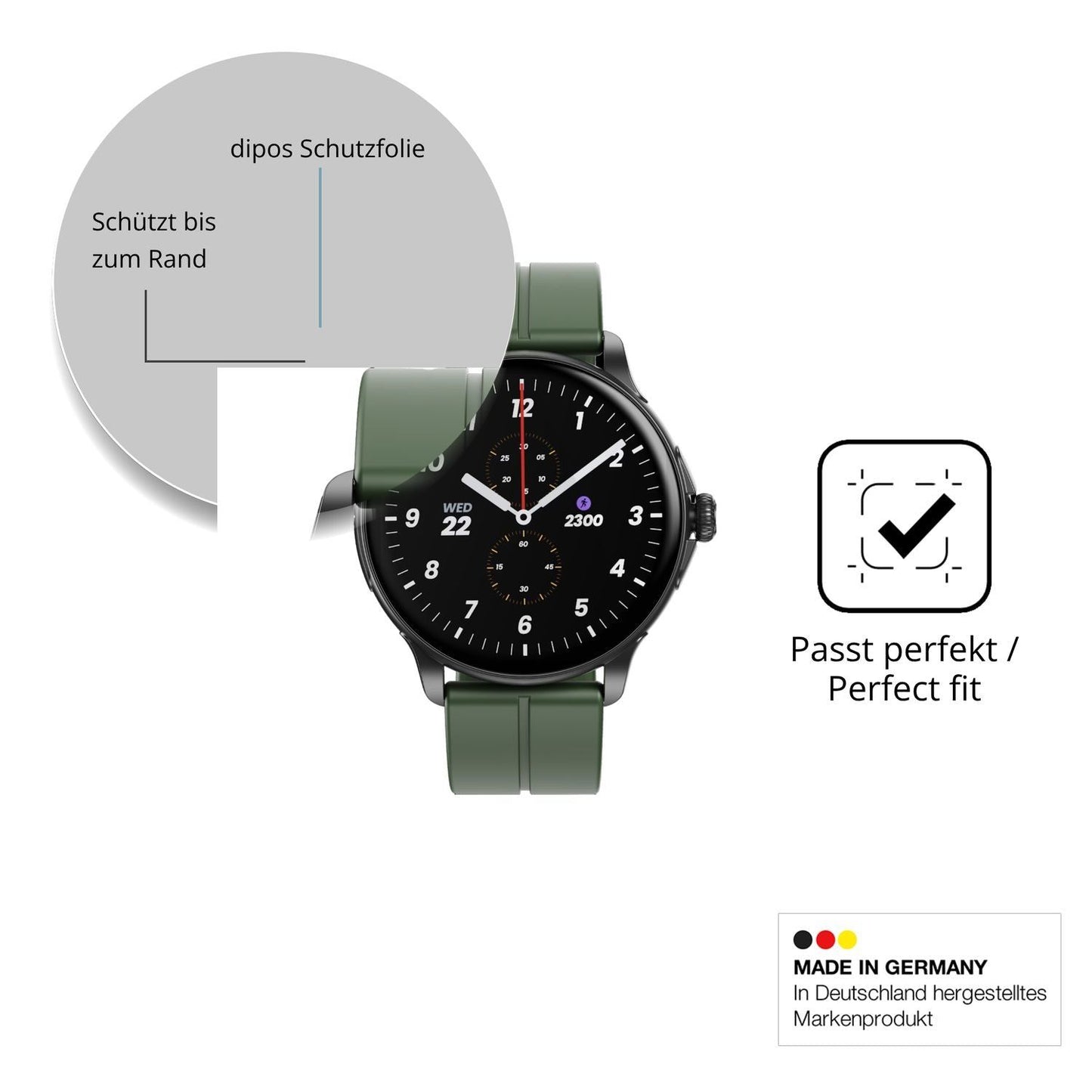 2x 3D Full Cover Schutzfolie für HMD Watch X1 (6)