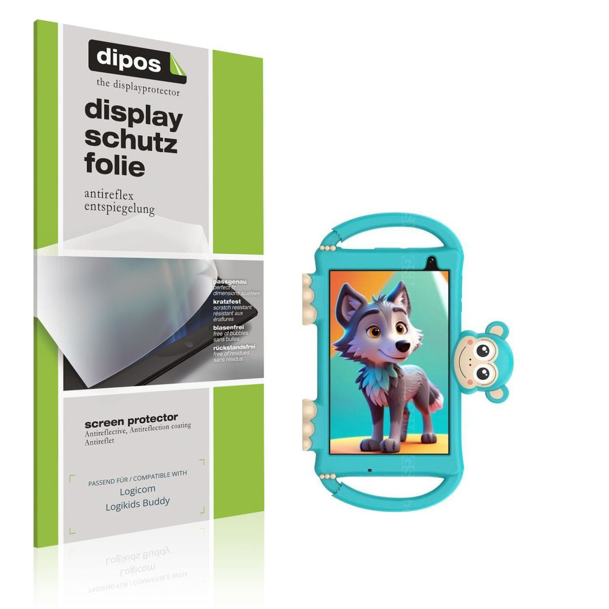 2x Schutzfolie matt für Logicom Logikids Buddy Dis (1)