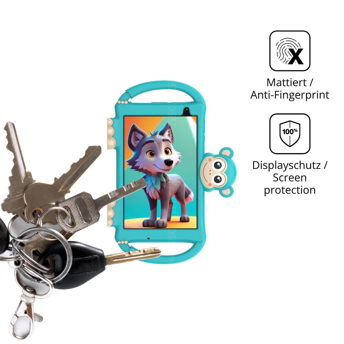 Blickschutzfolie für Logicom Logikids Buddy matt S (3)
