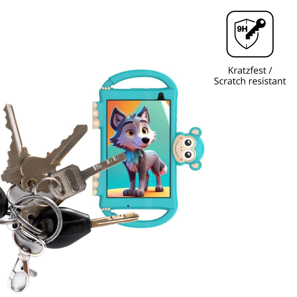 2x 9H Schutzfolie für Logicom Logikids Buddy Panze (3)
