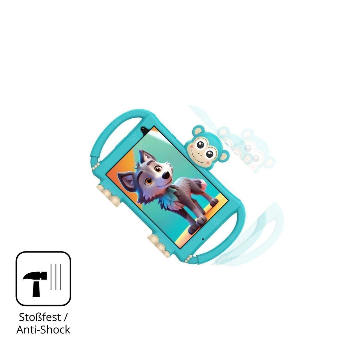 2x 9H Schutzfolie für Logicom Logikids Buddy Panze (4)