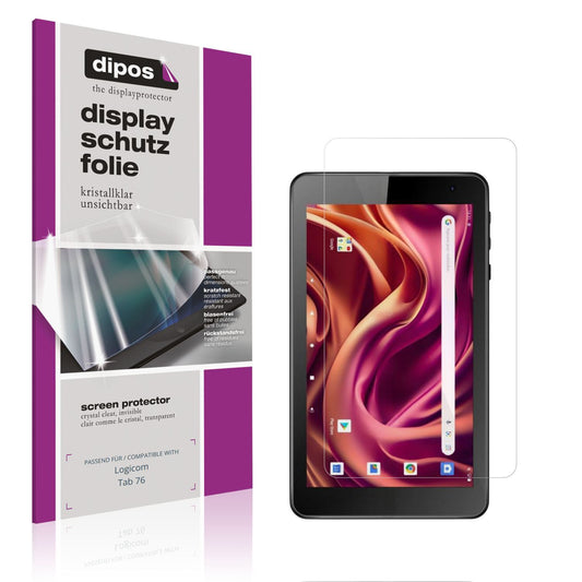 2x Schutzfolie klar für Logicom Tab 76 Display-Sch (1)