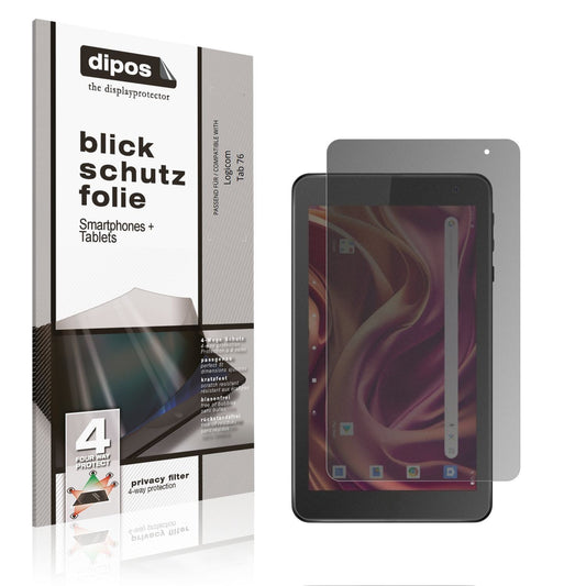 Blickschutzfolie für Logicom Tab 76 matt Schutzfol (1)