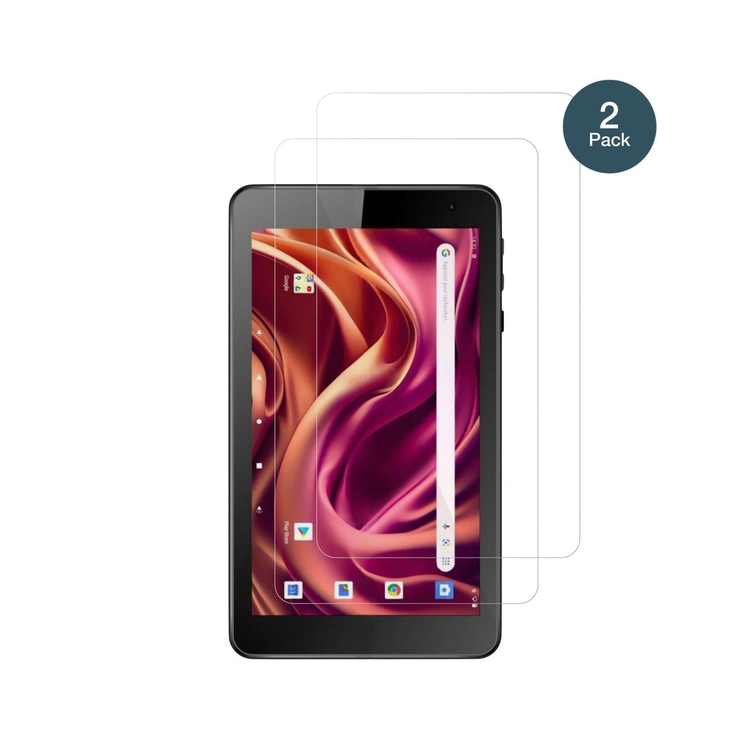 2x 9H Schutzfolie für Logicom Tab 76 Panzerfolie (2)