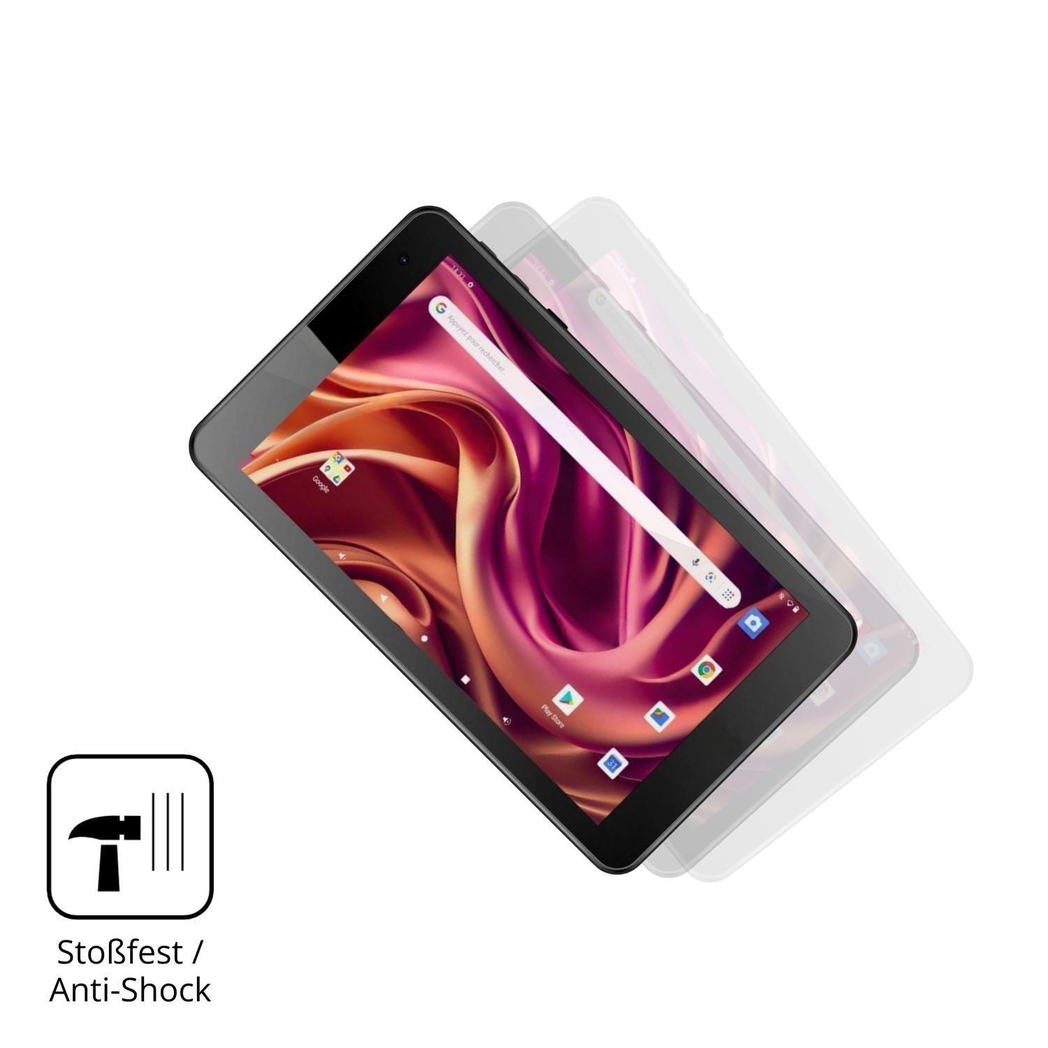 2x 9H Schutzfolie für Logicom Tab 76 Panzerfolie (4)