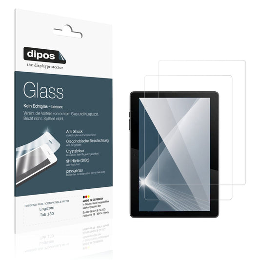 2x 9H Schutzfolie für Logicom Tab 130 Panzerfolie (1)