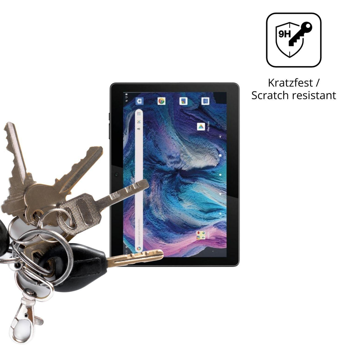 2x 9H Schutzfolie für Logicom Tab 130 Panzerfolie (3)