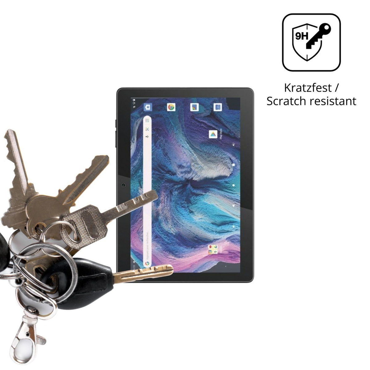 2x 9H Schutzfolie matt für Logicom Tab 130 Panzerf (3)