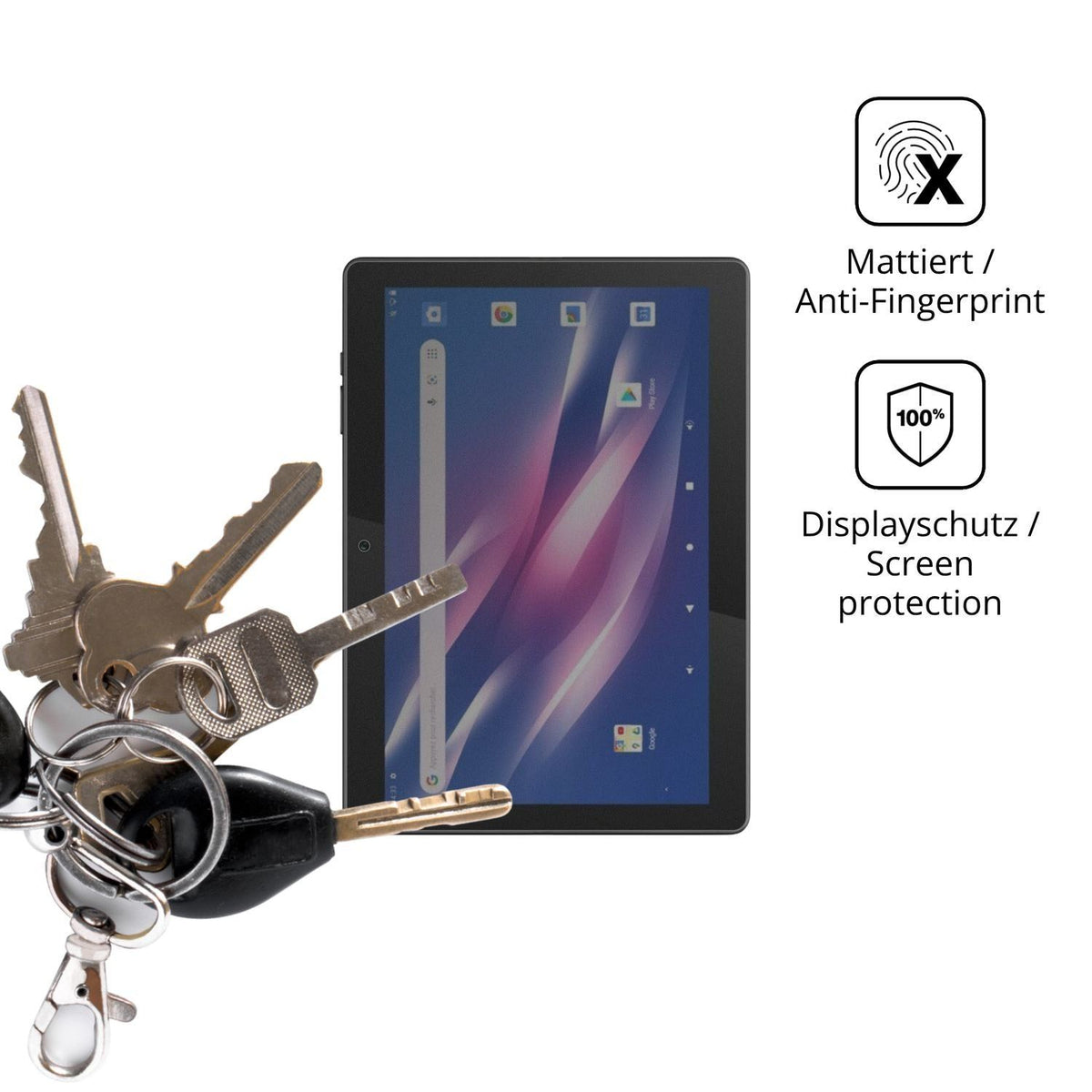Blickschutzfolie für Logicom Tab Link 4G 104 matt  (3)