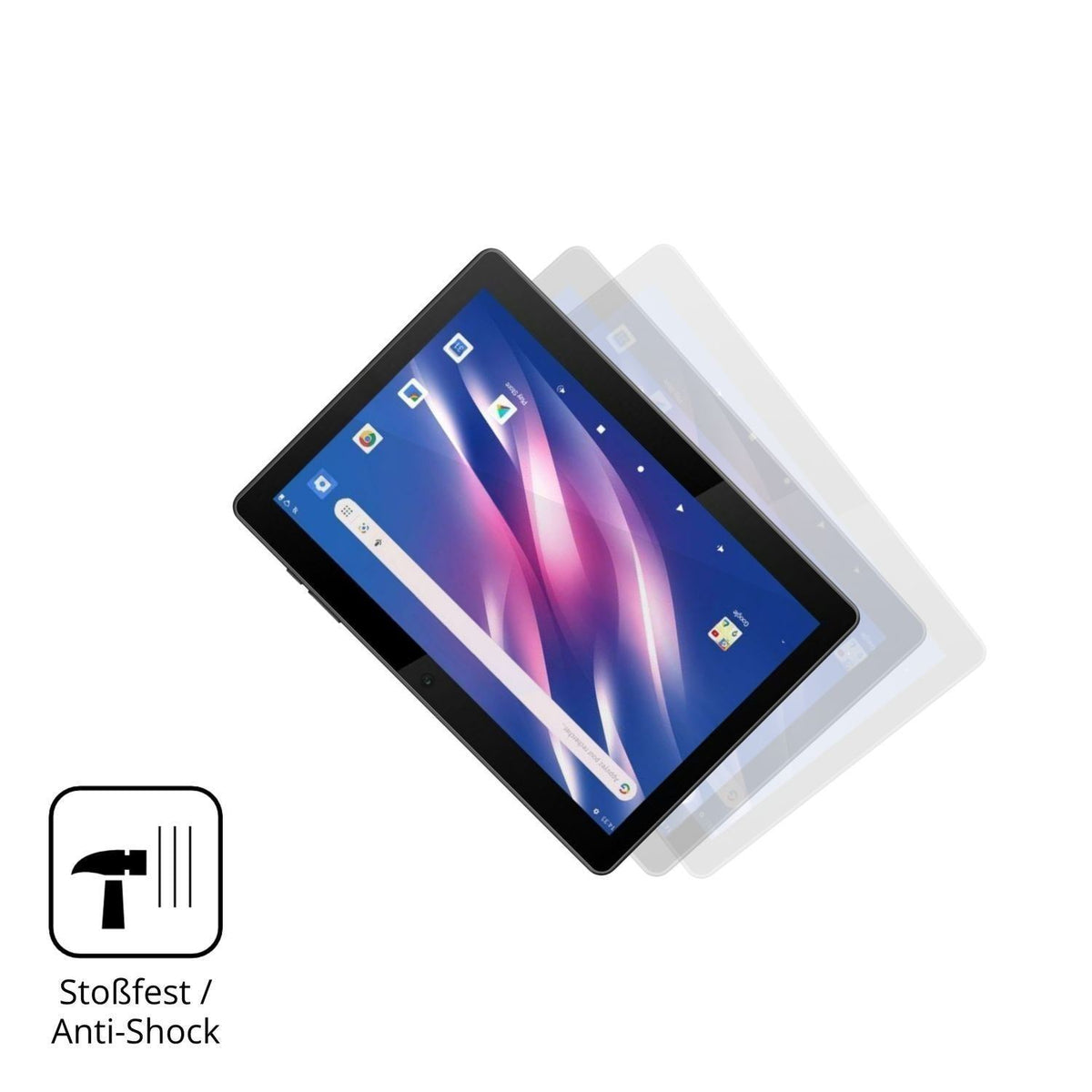 2x 9H Schutzfolie für Logicom Tab Link 4G 104 Panz (4)