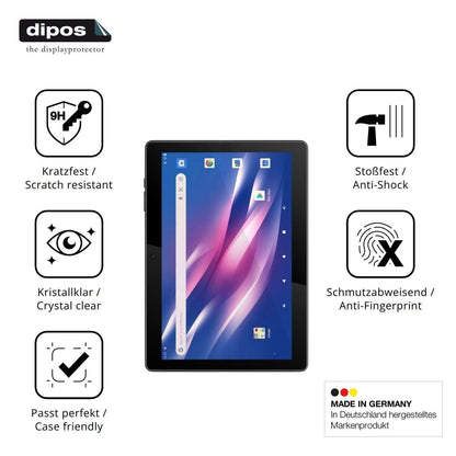 2x 9H Schutzfolie für Logicom Tab Link 4G 104 Panz (7)