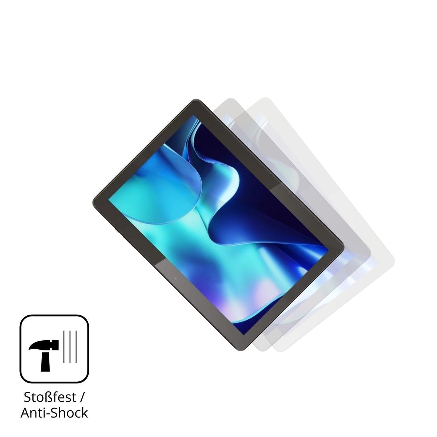 2x 9H Schutzfolie für Logicom Tab 134 Panzerfolie (4)