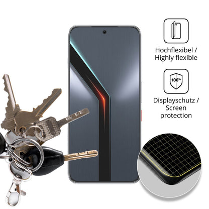 2x Full Cover Schutzfolie matt für Nubia Neo 5 GT (3)
