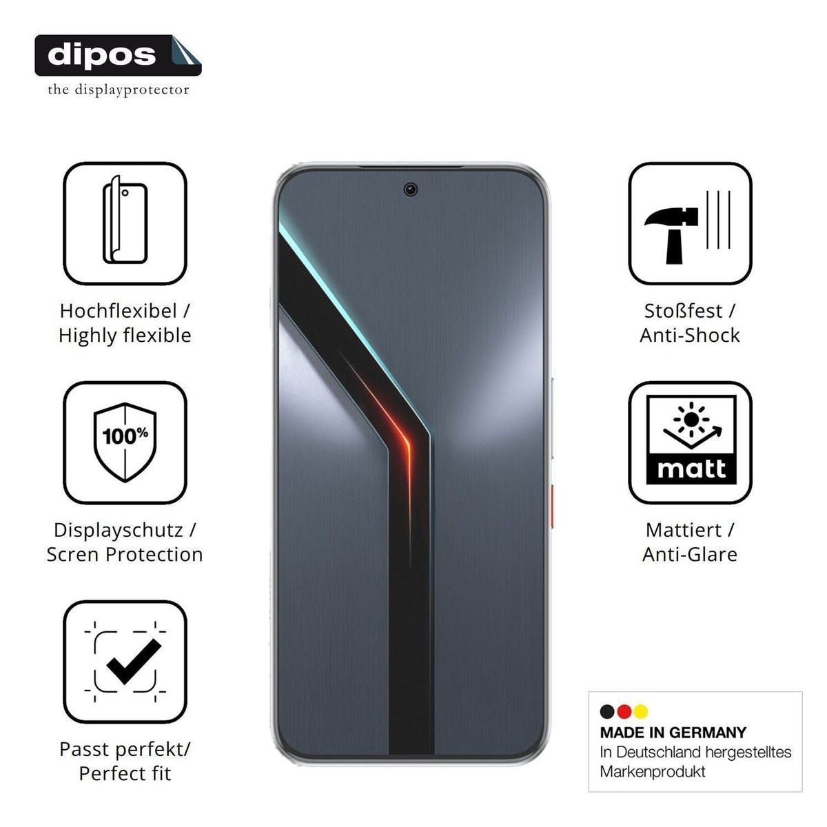 2x Full Cover Schutzfolie matt für Nubia Neo 5 GT (7)