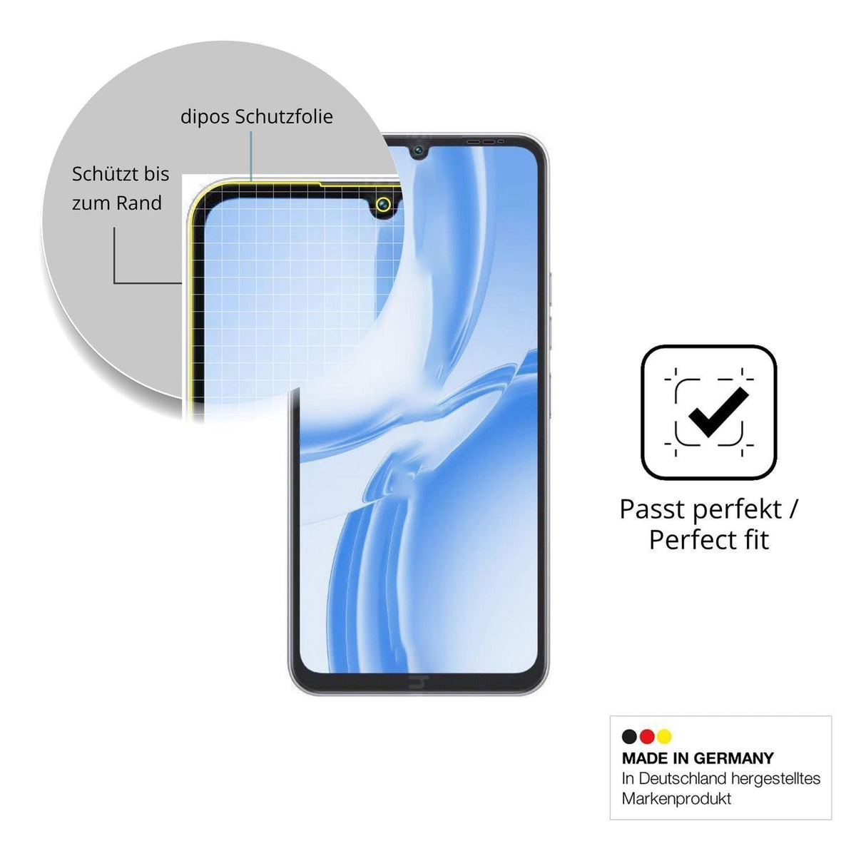 2x Full Cover Schutzfolie matt für Tecno Pop X (6)