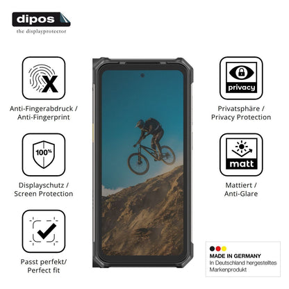 Blickschutzfolie für Ulefone RugKing 5 Pro matt Sc (5)
