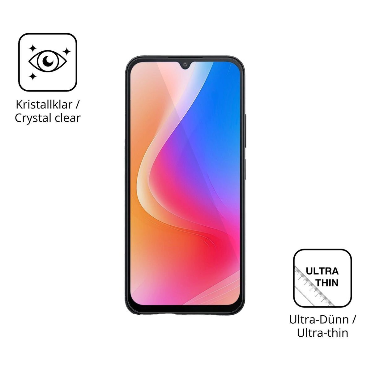 4x Schutzfolie klar für Redmi A7 Pro 4G Display-Sc (5)