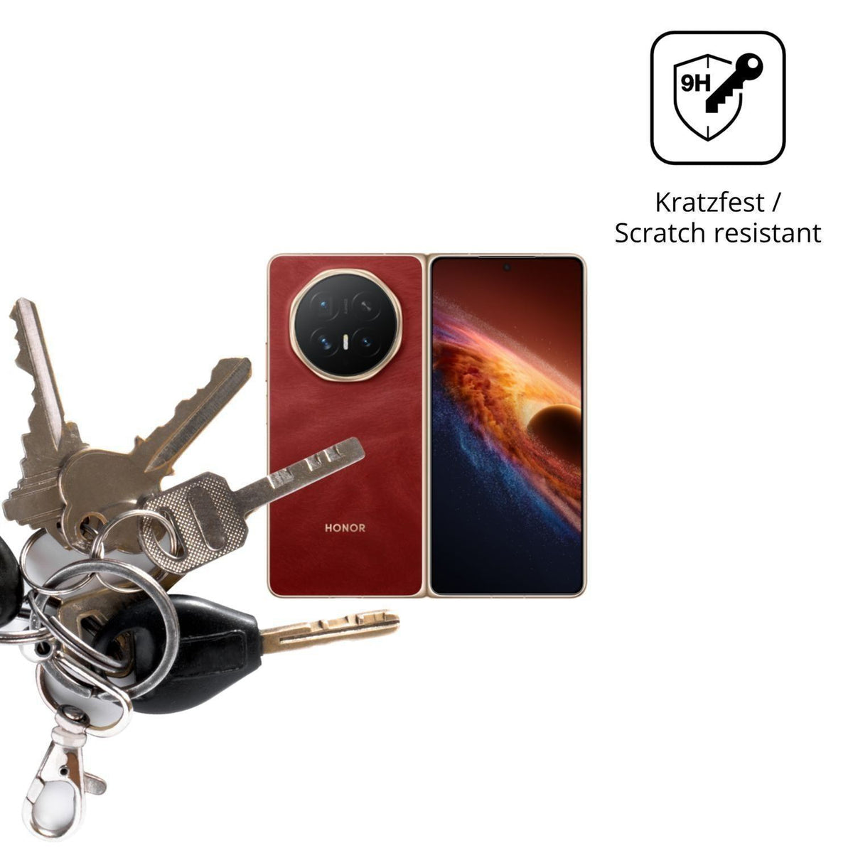 2x 9H Schutzfolie für Honor Magic V6 Aussenseite P (3)