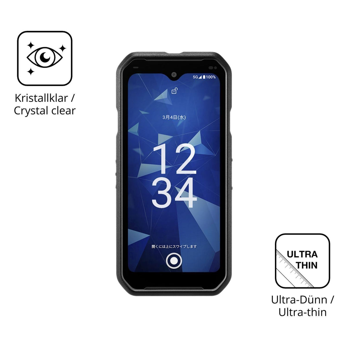 4x Schutzfolie klar für Kyocera DuraForce EX2 Disp (5)