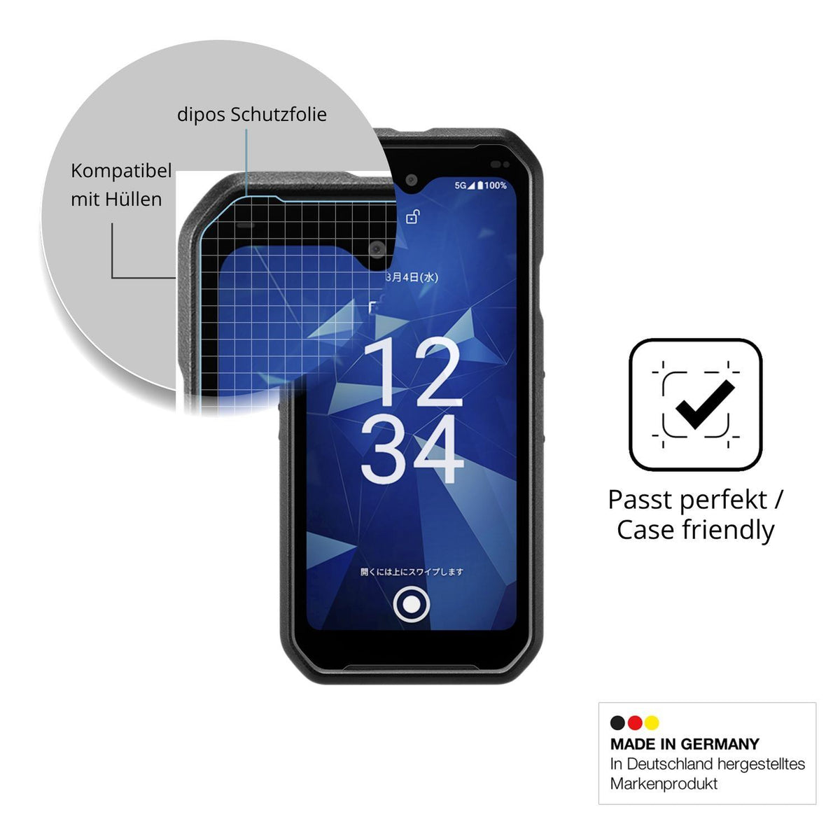 4x Schutzfolie klar für Kyocera DuraForce EX2 Disp (6)