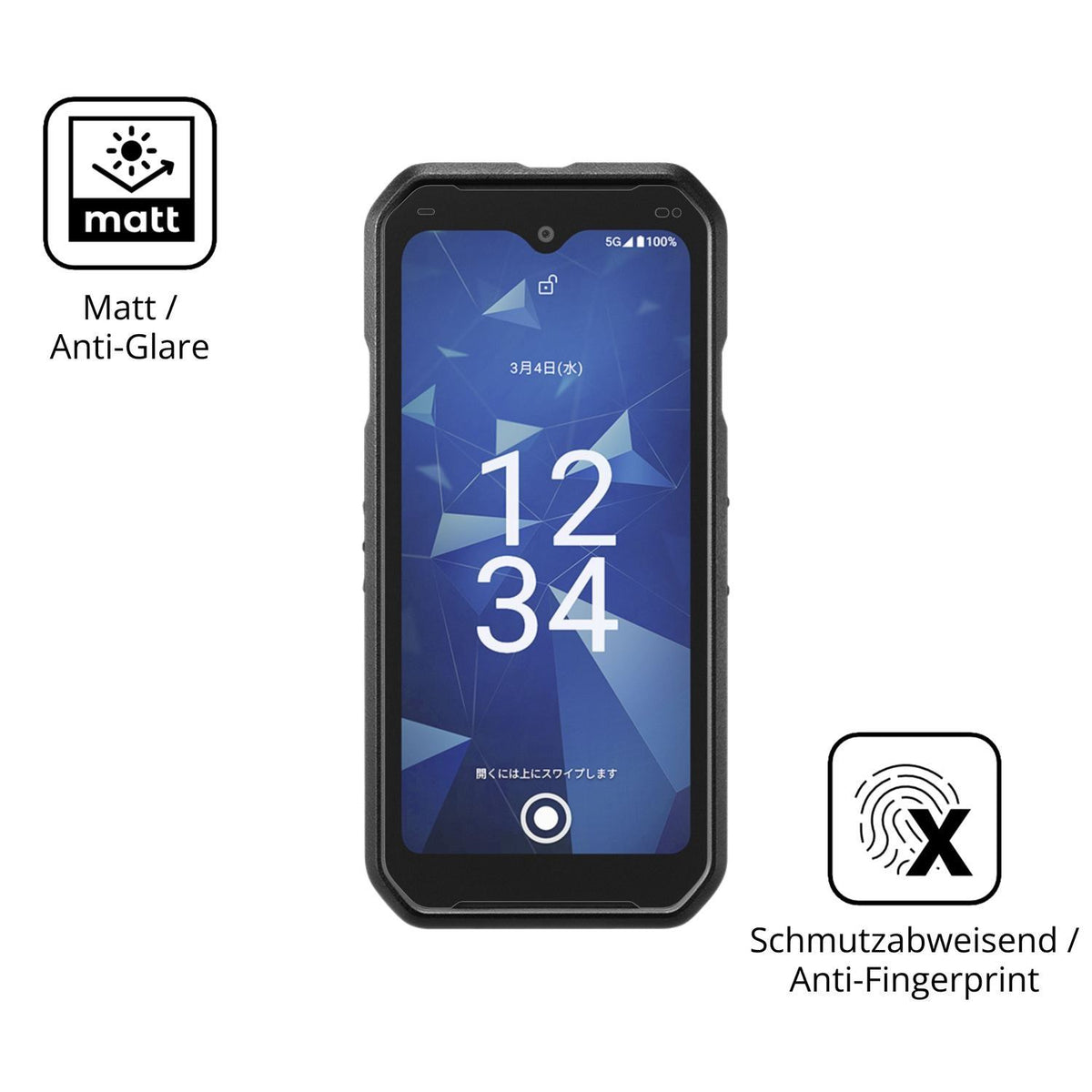 2x 9H Schutzfolie matt für Kyocera DuraForce EX2 P (5)