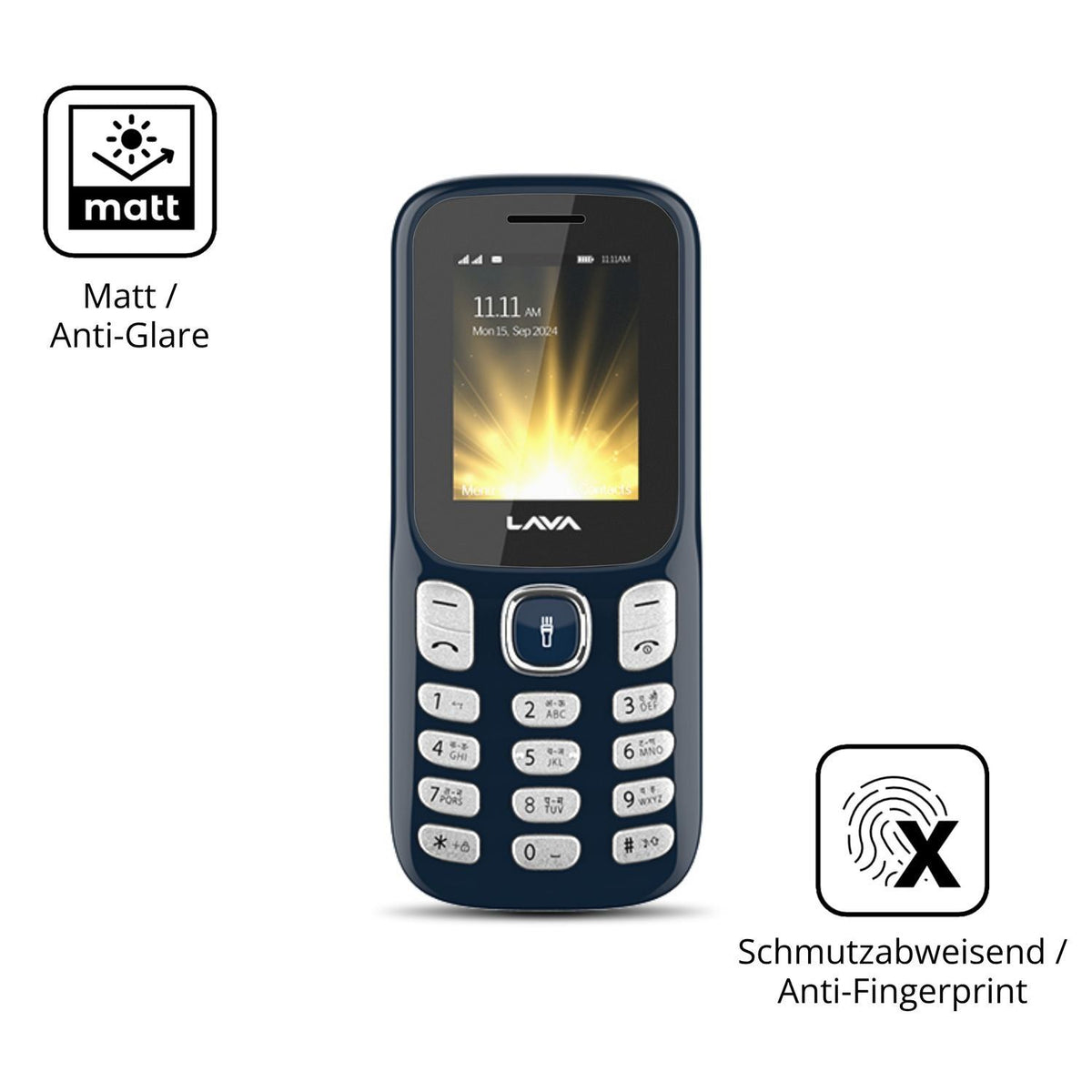 4x Schutzfolie matt für Lava A3 Torch Display-Schu (5)