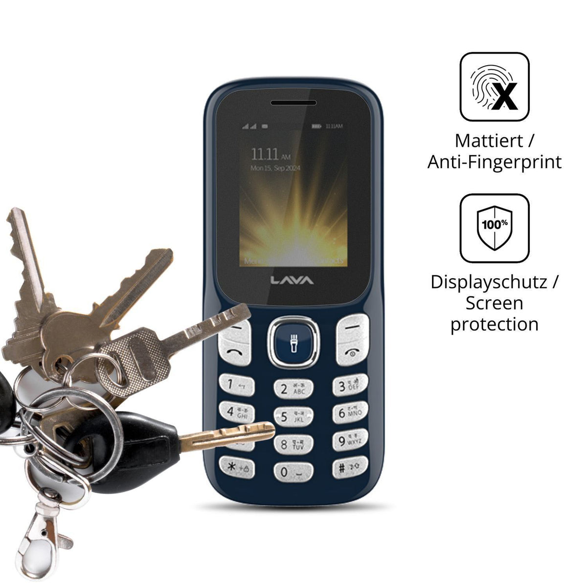 Blickschutzfolie für Lava A3 Torch matt Schutzfoli (3)