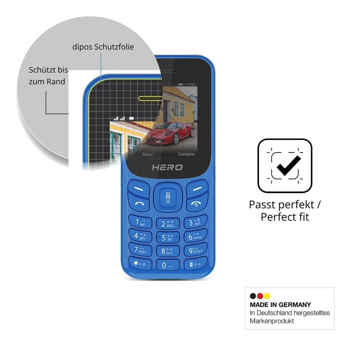 Blickschutzfolie für Lava Hero Shakti 2025 matt Sc (4)