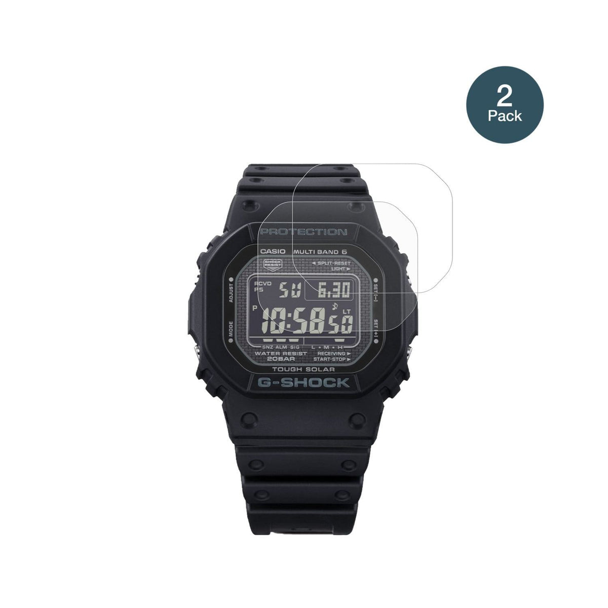 2x 9H Schutzfolie matt für Casio G-Shock GW-5000-H (2)